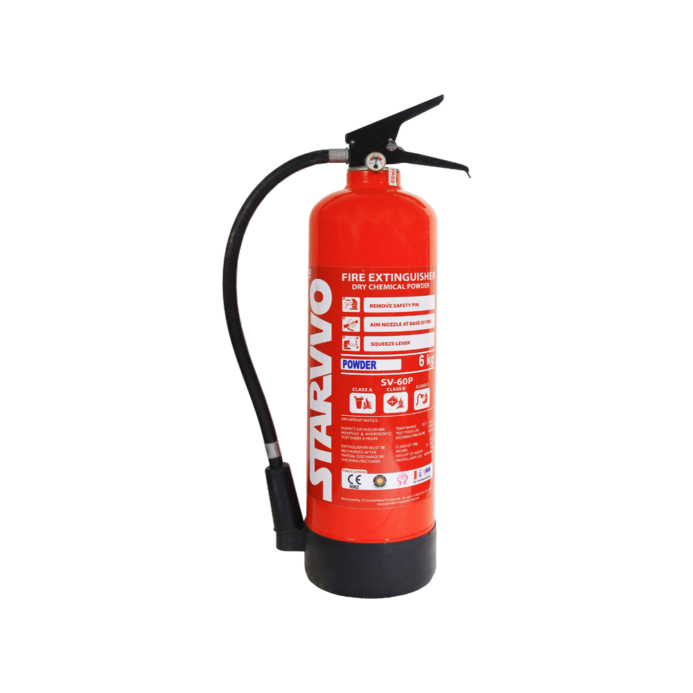 STARVVO Dry Chemical Powder Fire Extinguisher 6 Kg